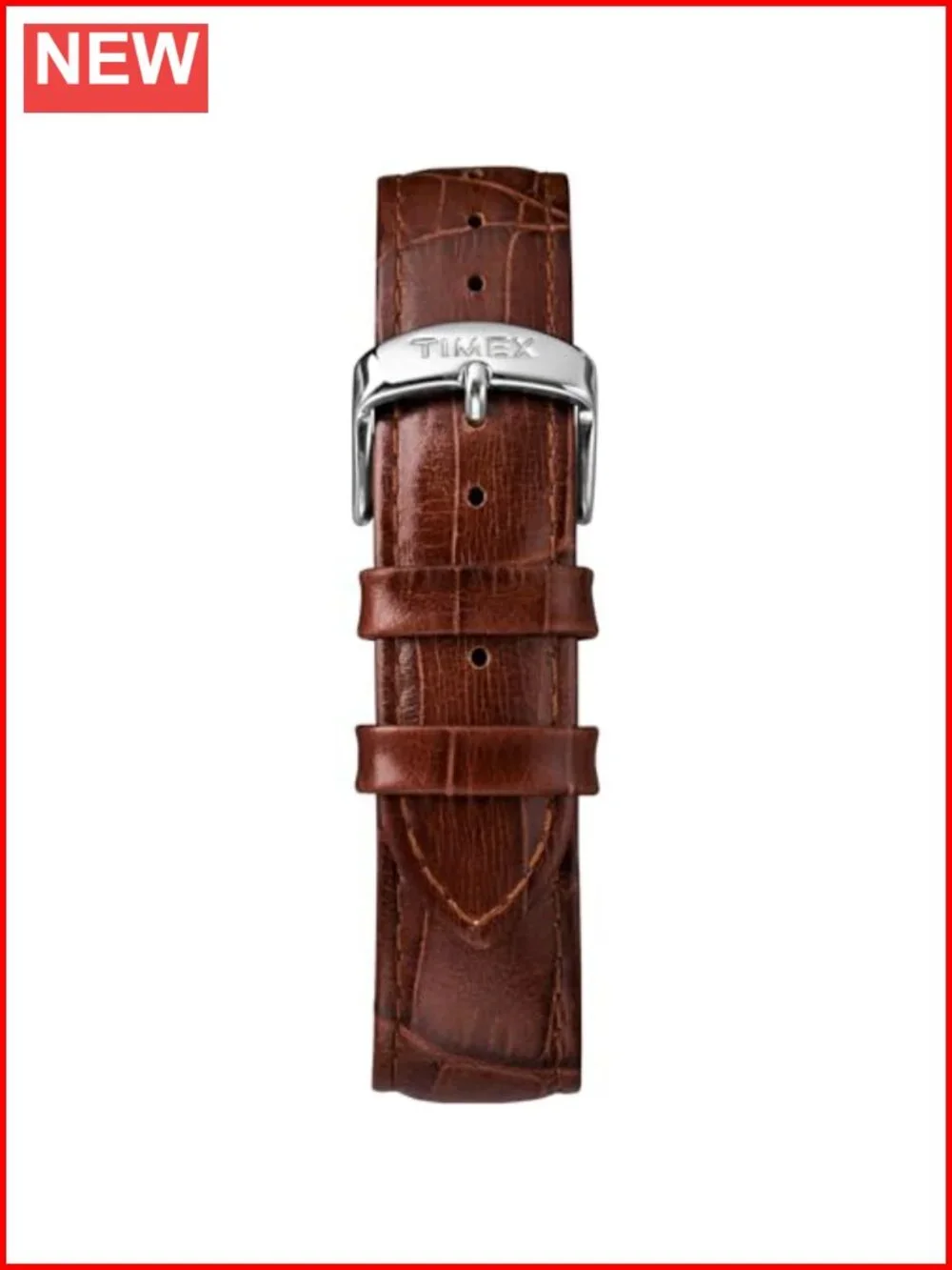 Easy Reader Watch with Genuine Leather Strap and INDIGLO Backlight